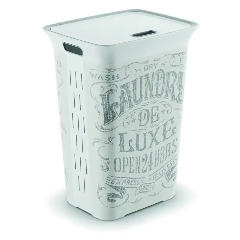 KIS White Plastic Clothes Hamper