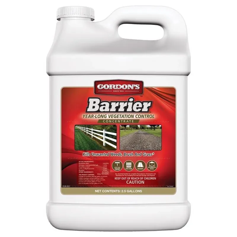 Barrier Year Long Vegetation Control, 2.5 Gallon Concentrate
