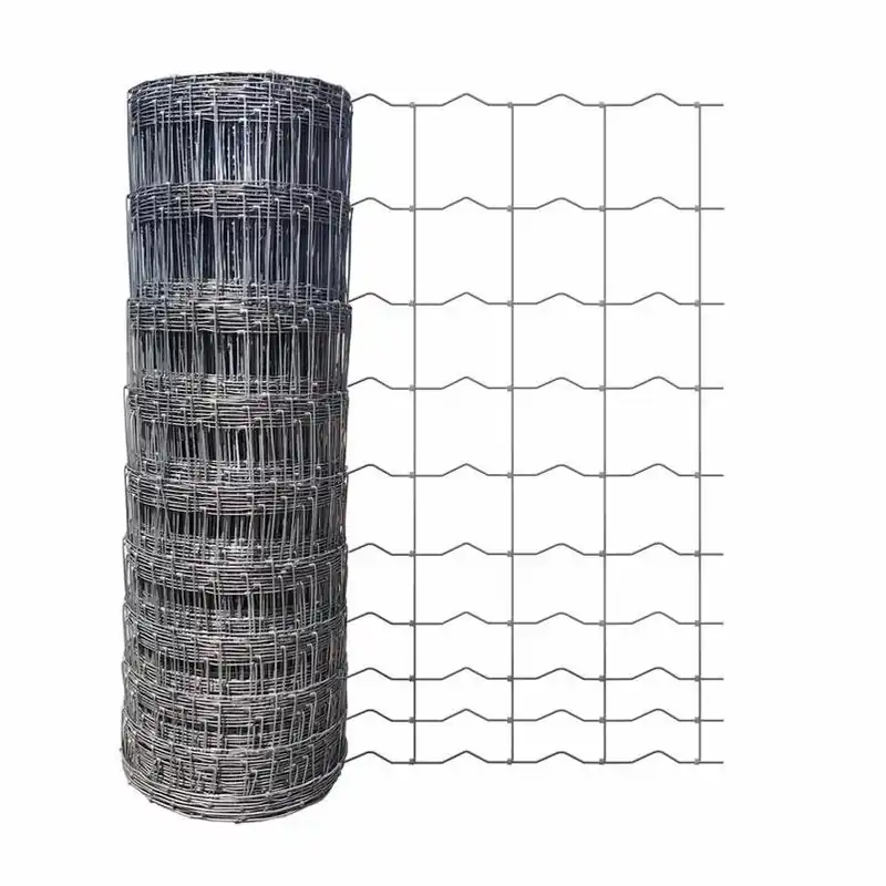 FarmGard 47‑Inch High 330‑Foot Steel Field Fence – Gray
