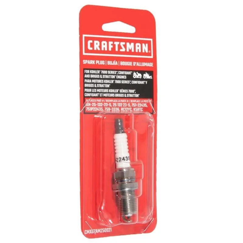 Nickel‑Coated Troy‑Bilt Spark Plug 490‑250‑Y021 – Fits Kohler 7000 Series, Confidant & Briggs & Stratton Engines
