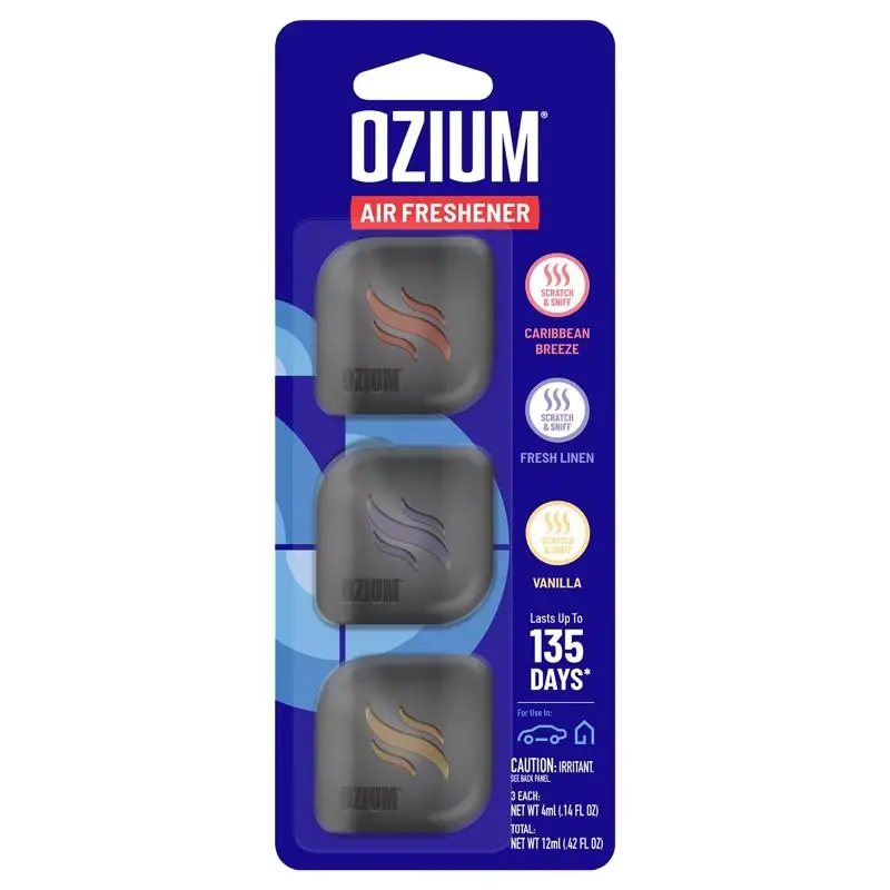 Ozium Black Clip-on Air Freshner 3 Pk