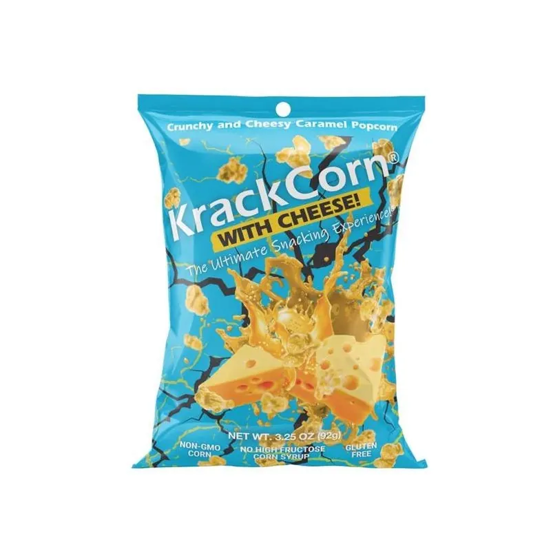 KrackCorn Cheddar Cheese Popcorn – 3.25 oz Bag