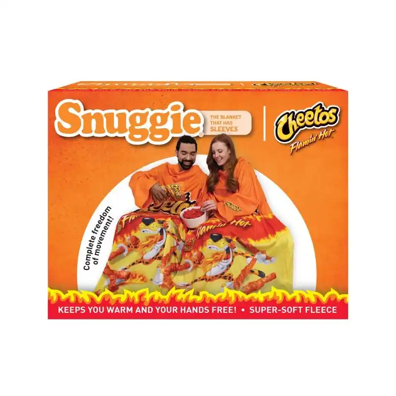 Snuggie Cheetos Flaming Hot Multicolored Polyester Blanket 71 X 54 Inches