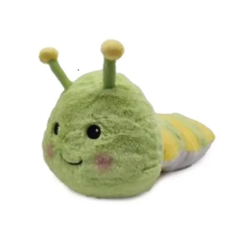 Warmies Green Caterpillar Plush Stuffed Animal, 1 Piece, 7 Inch Length