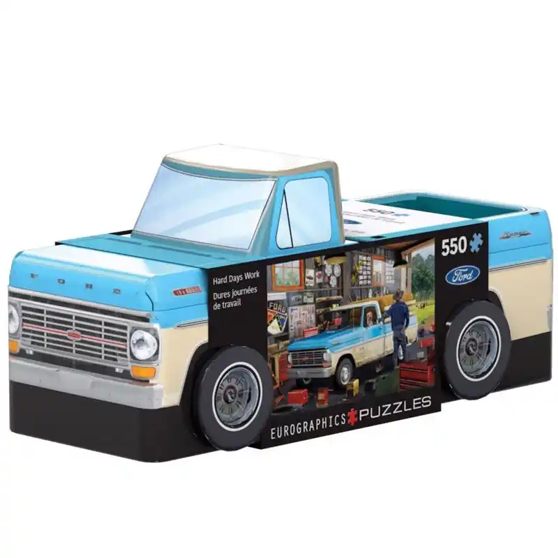 Eurographics Pickup Truck Tin Jigsaw Puzzle Multicolored 550 Pc
