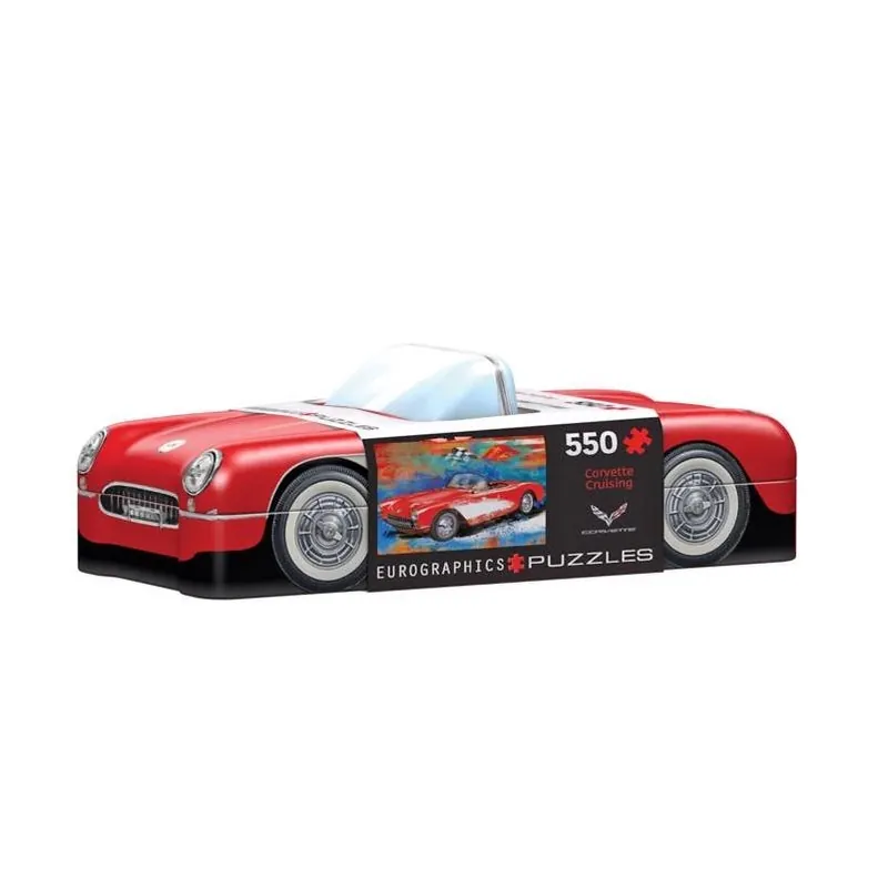 Eurographics 550‑Piece Multicolor Corvette Jigsaw Puzzle – Classic Car Challenge
