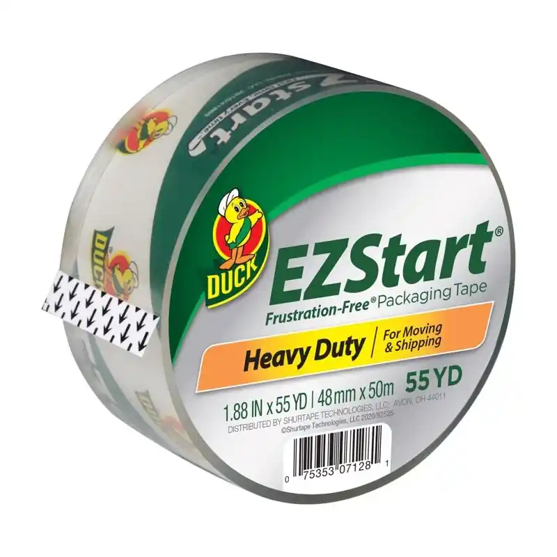 Duck Ez Start Clear Packaging Tape 1.88 In. X 55 Yd