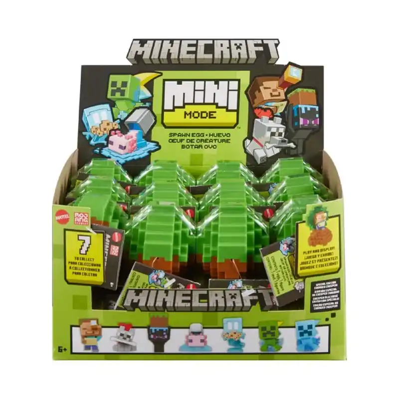 Minecraft Mini Mode Spawn Egg Action Figures Assorted, Model Hxt64