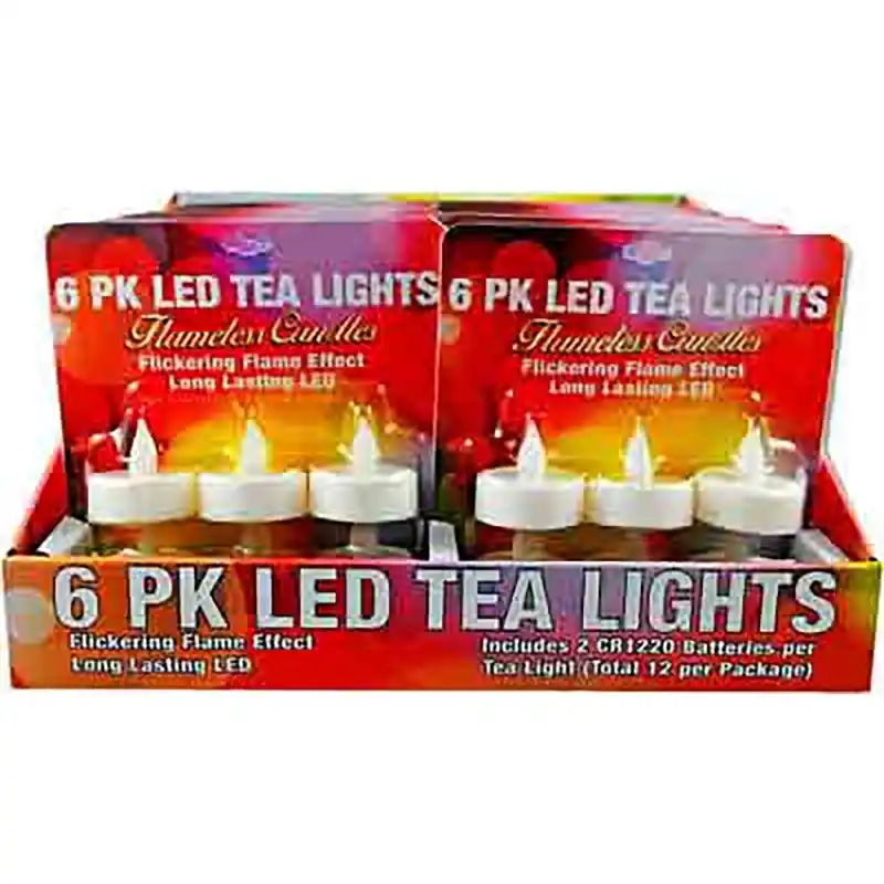 Magic Seasons White No Scent LED Flameless Tea Lights