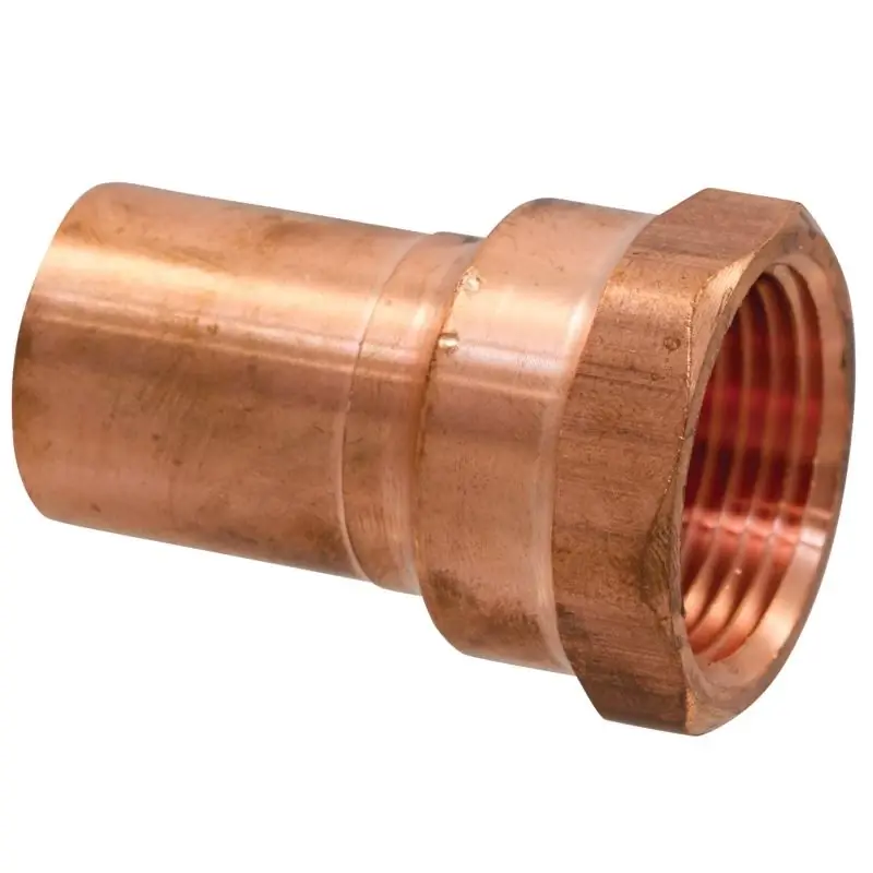 Nibco 1-1/4 In. Ftg X 1-1/4 In. D Fip Lead-free Wrought Copper Adapter