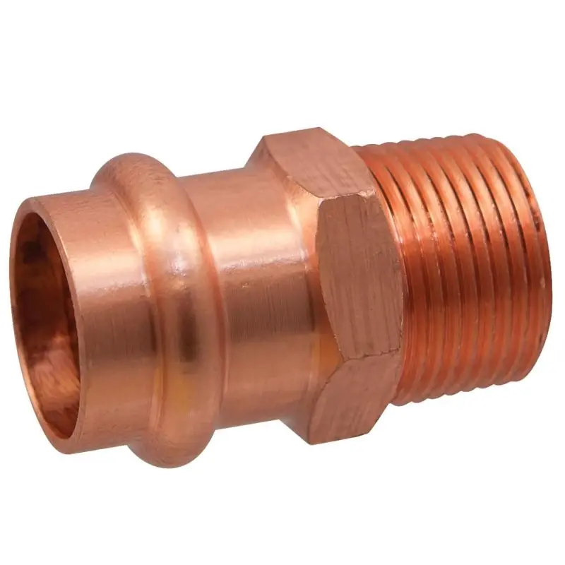 Nibco 1/2 In. Press X 3/4 In. Mip Wrought Copper Adapter Lead-free