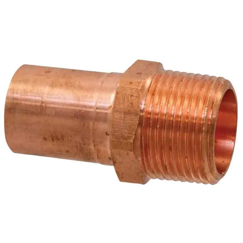 Nibco 1 Inch Ftg X 1 Inch D Mip Wrought Copper Adapter Coupling