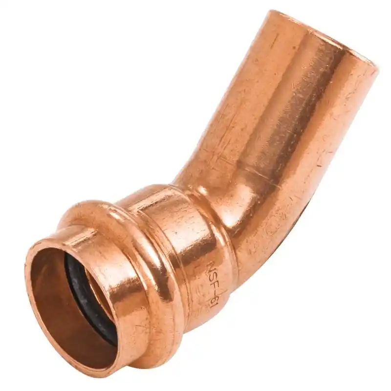 Nibco Press System 1-1/4 In. Ftg X 1-1/4 In. D Wrought Copper 45 Degree Elbow