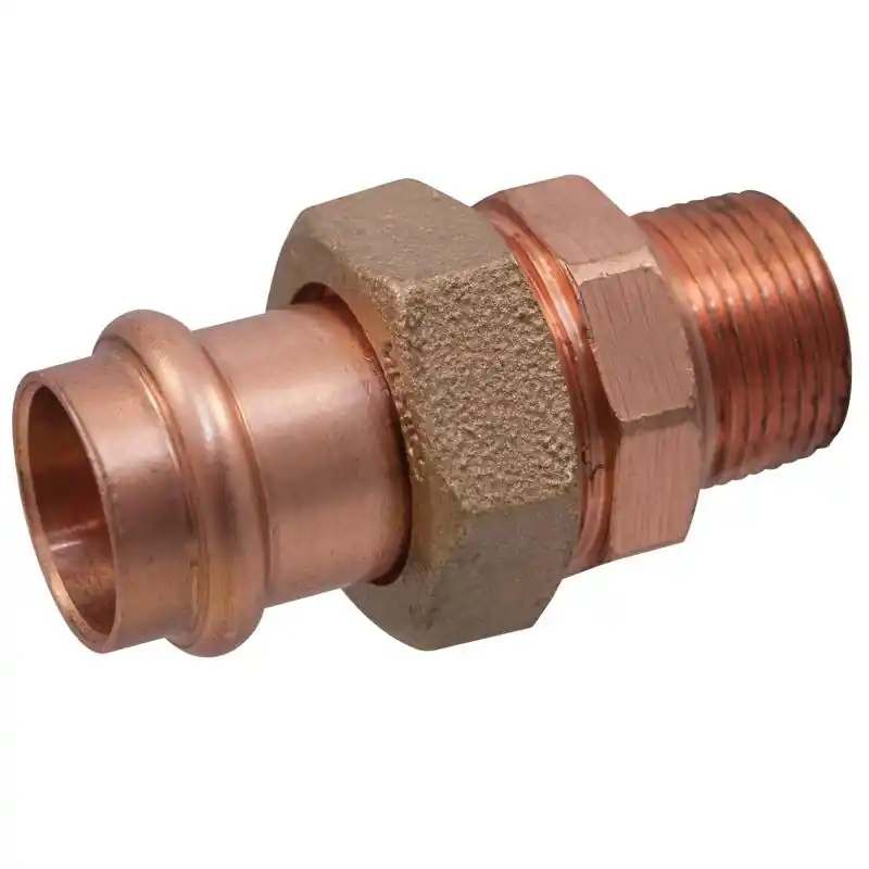 NIBCO Press System 3/4 In. Press Each X 3/4 In. D MIP Each Wrought Copper Union 1 Pk