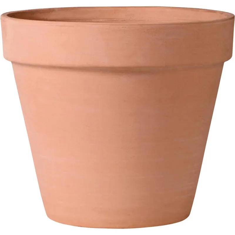 8.3" White Clay Planter With Stand - 8" Diameter Blush Finish