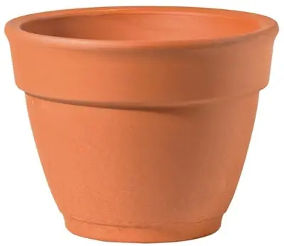 Deroma 6.25 In. D Terracotta Garden Bell Pottery Flower Pot Brown