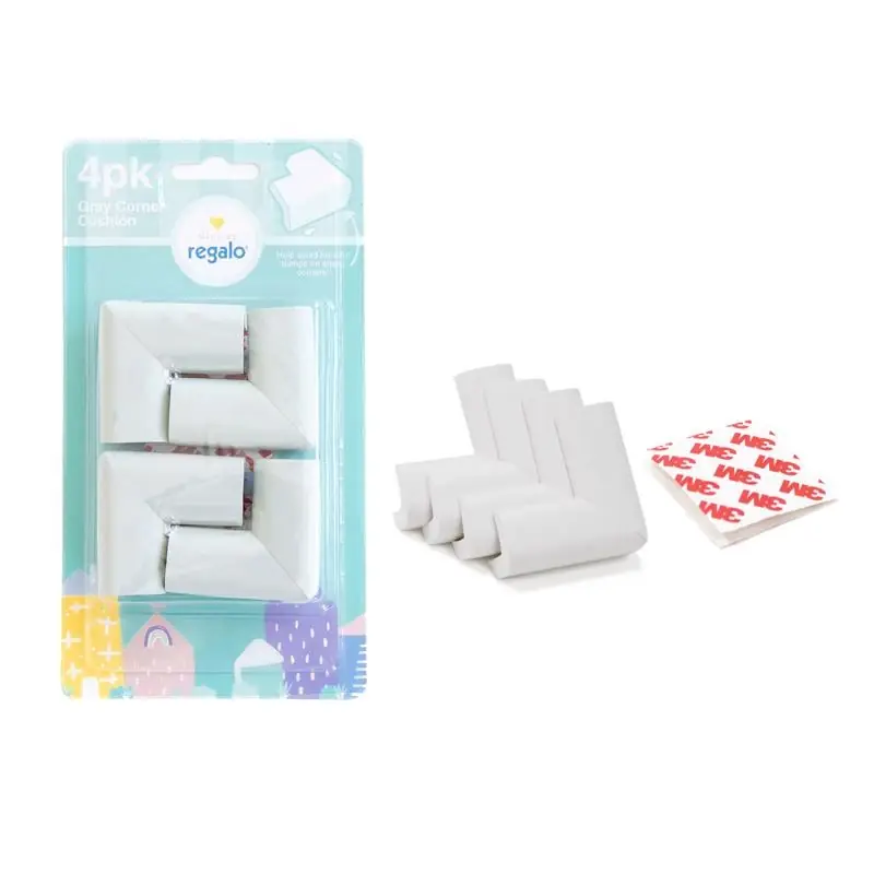 Regalo Gray Soft Rubber Corner Cushions 4 Pk