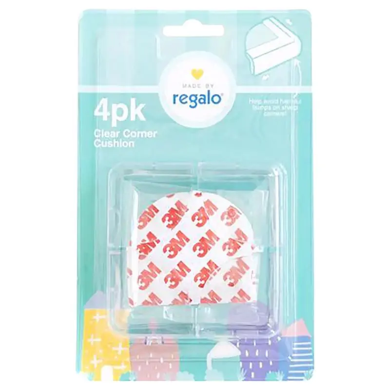 Regalo Clear Soft Rubber Corner Cushions 4 Pk