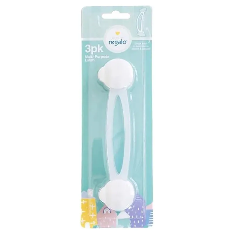 Regalo Clear Plastic Multi‑Use Latch – Pack Of 3