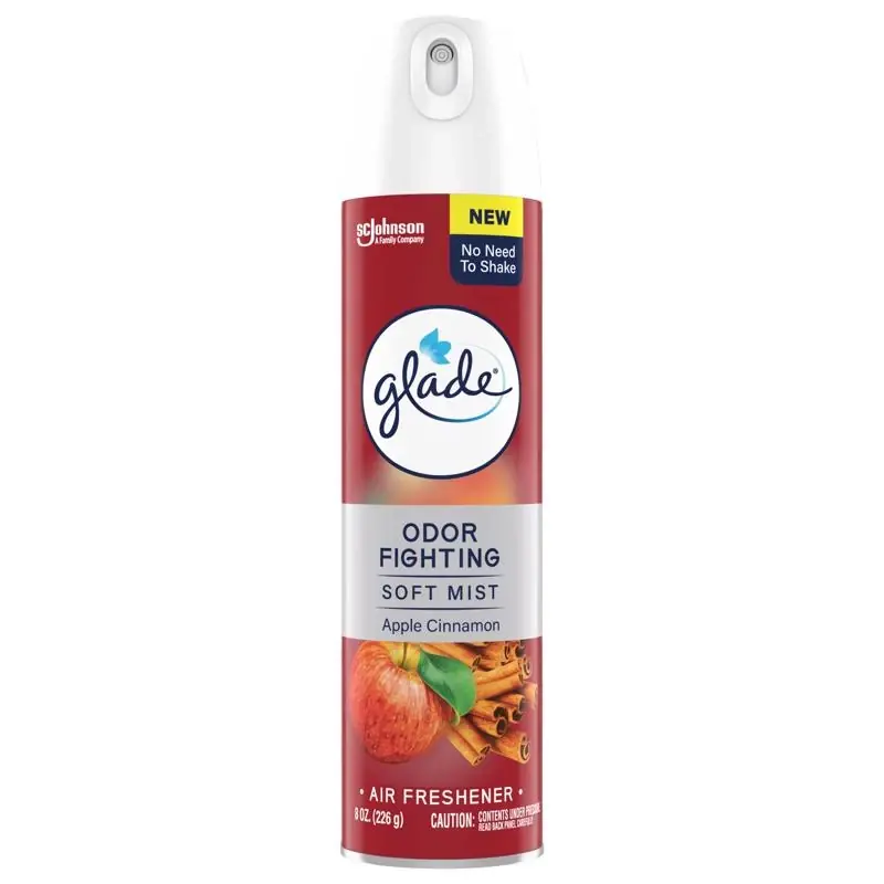 Glade Apple Cinnamon Scent Air Freshener Spray 8 Oz Aerosol