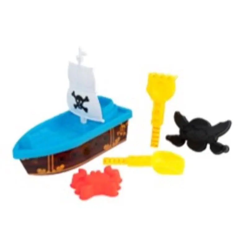 Water Sports Streamline Assorted Plastic Pirate And Princess Play Set Boat 81059