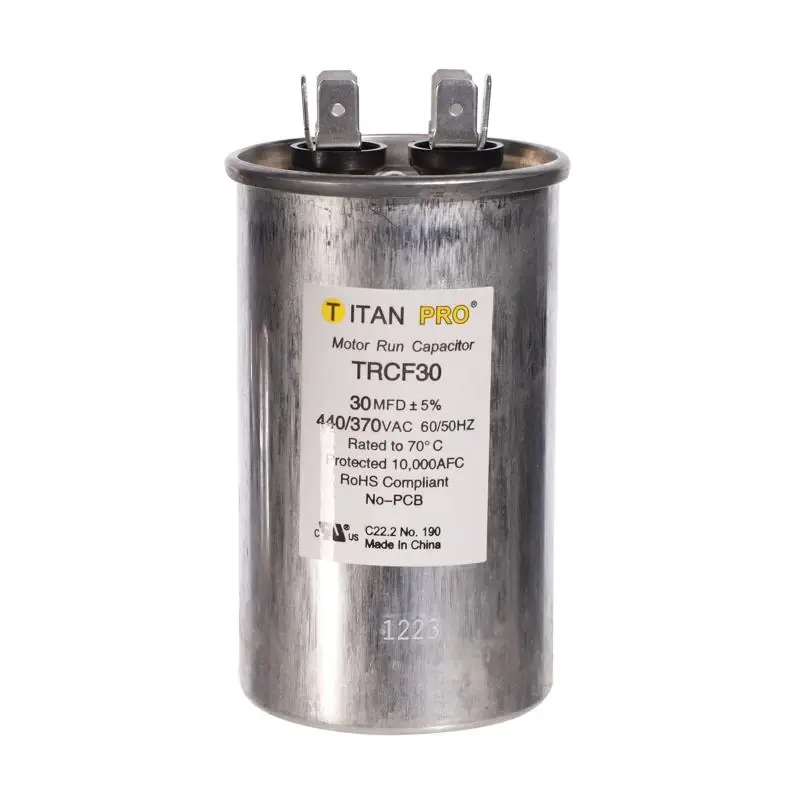 Titan Pro 30 Mfd 440 V Aluminum Round Run Capacitor