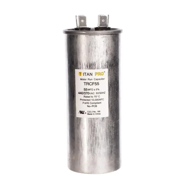 Titan Pro 55 Mfd 440 V Aluminum Round Run Capacitor