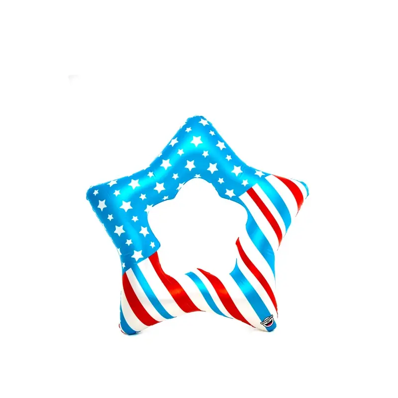 Bigmouth Inflatable Giant Americana Patriotic Star Pool Float 50" Multicolored