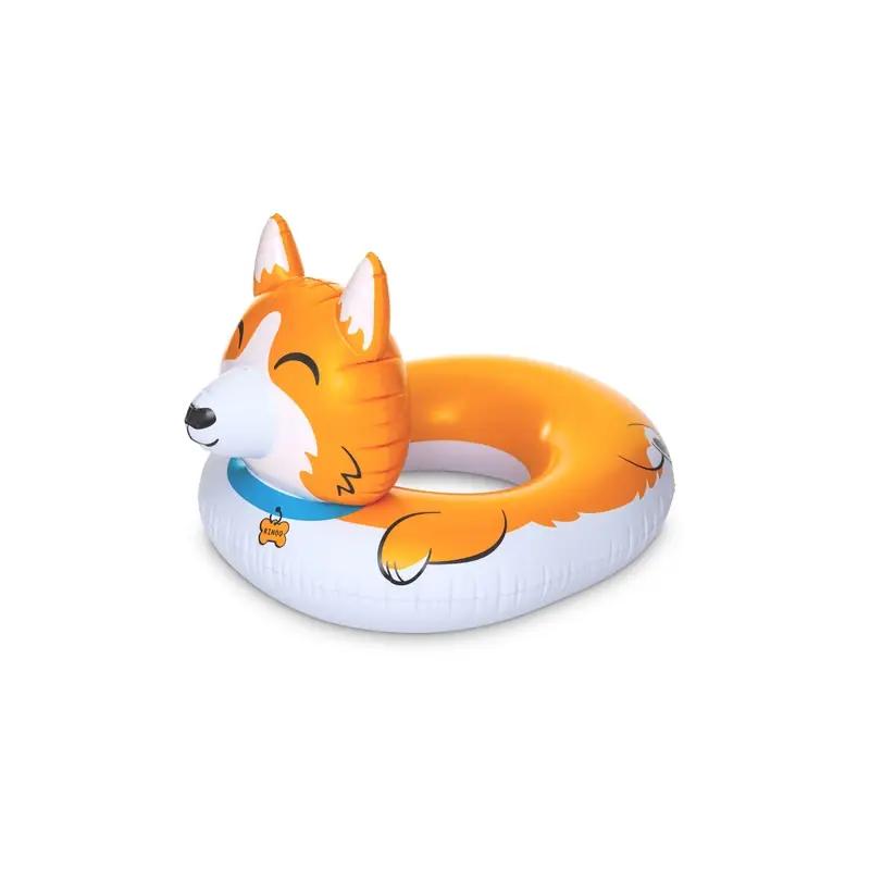 Bigmouth Orange And White Vinyl Inflatable Corgi Pool Float 36 X 49 Inches