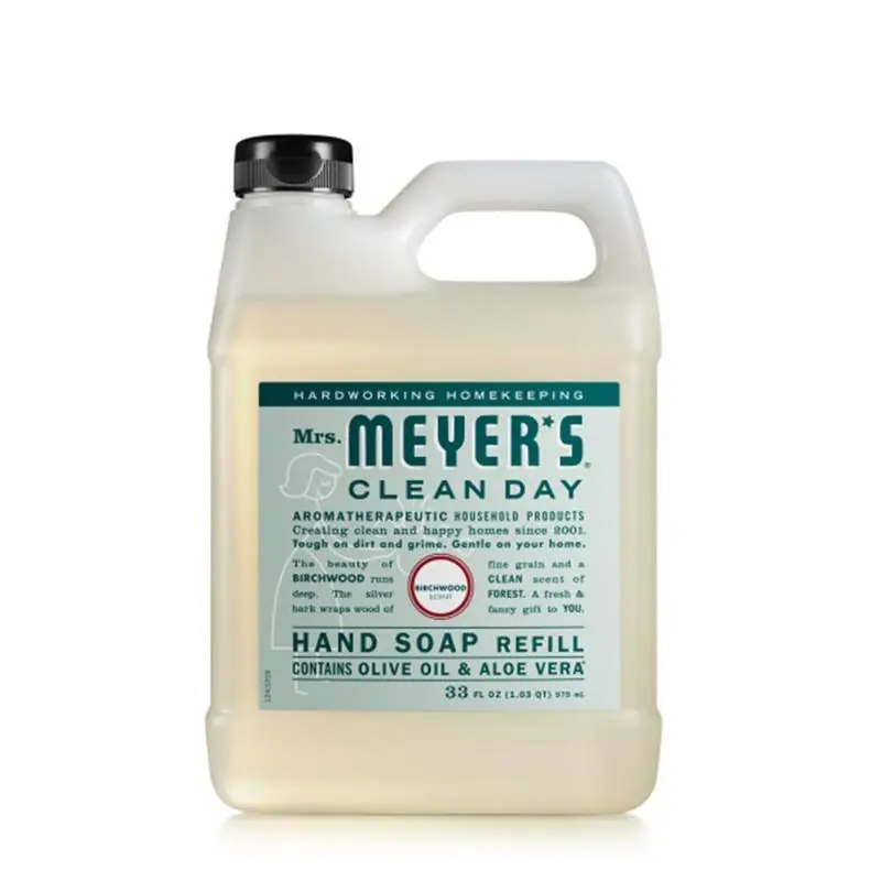 Mrs. Meyer‘s Clean Day Birchwood Scent Liquid Hand Soap 33 Oz Refill Jug