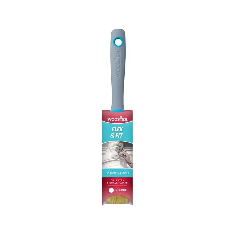 Wooster Flex & Fit 2" Soft Round Synthetic Paint Brush – Rubber Grip