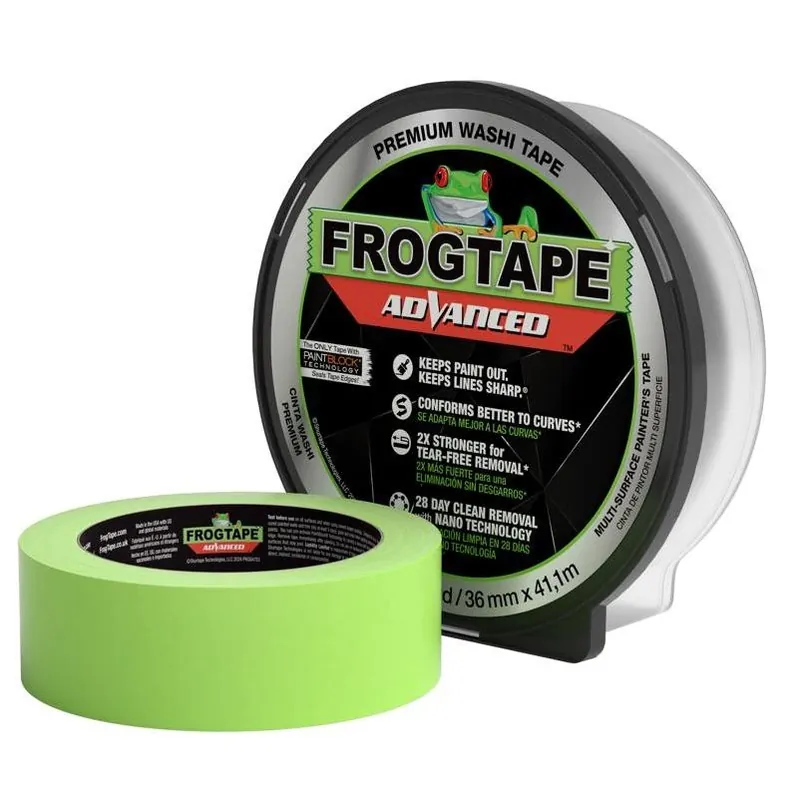 FrogTape Advanced Green Painter’s Tape – 45 yd, Washi Backing, PaintBlock Technology