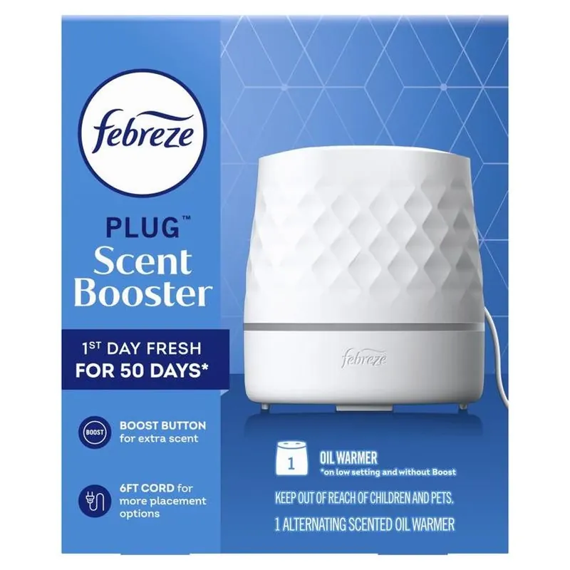 Febreze Fresh Scent Plug‑In Oil Warmer – Solid Air Freshener (1‑Pack)