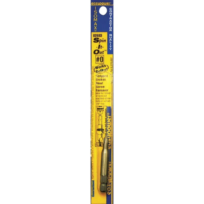 Spin-it-out 0 Screw Extractor With 1/4 In. Hex Power Bit