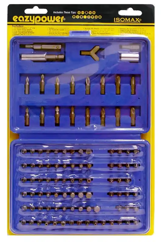 Eazypower Hex Assorted Screwdriver Bit Set Steel 100 Pc