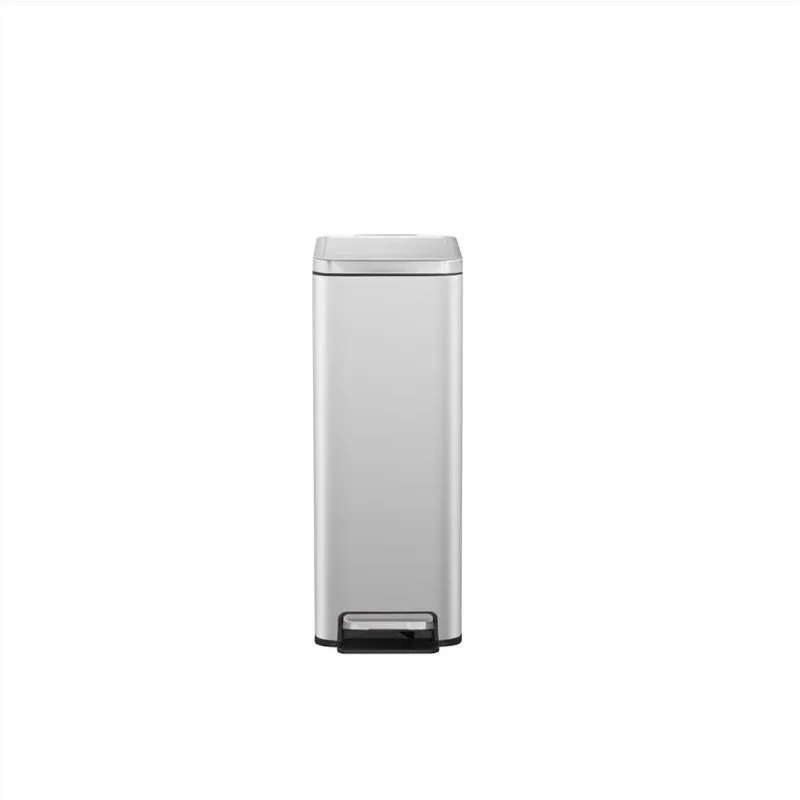 EKO Stella Slim 11.9‑Gal Stainless Steel Trash Can – Silver