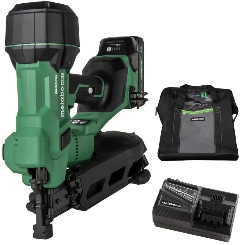 Metabo HPT 18V MultiVolt Cordless Coil Roofing Nailer Kit – Brushless, 120‑Count Magazine