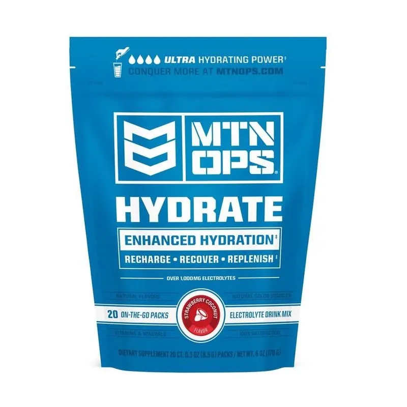 MTN OPS Strawberry Coconut Powdered Drink Mix – 6 oz Bag