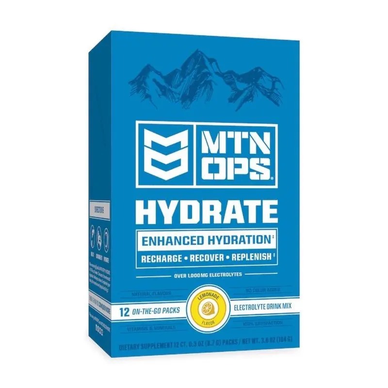 MTN OPS Lemonade Drink Mix – 3.6 Oz Powder Pack Of 12