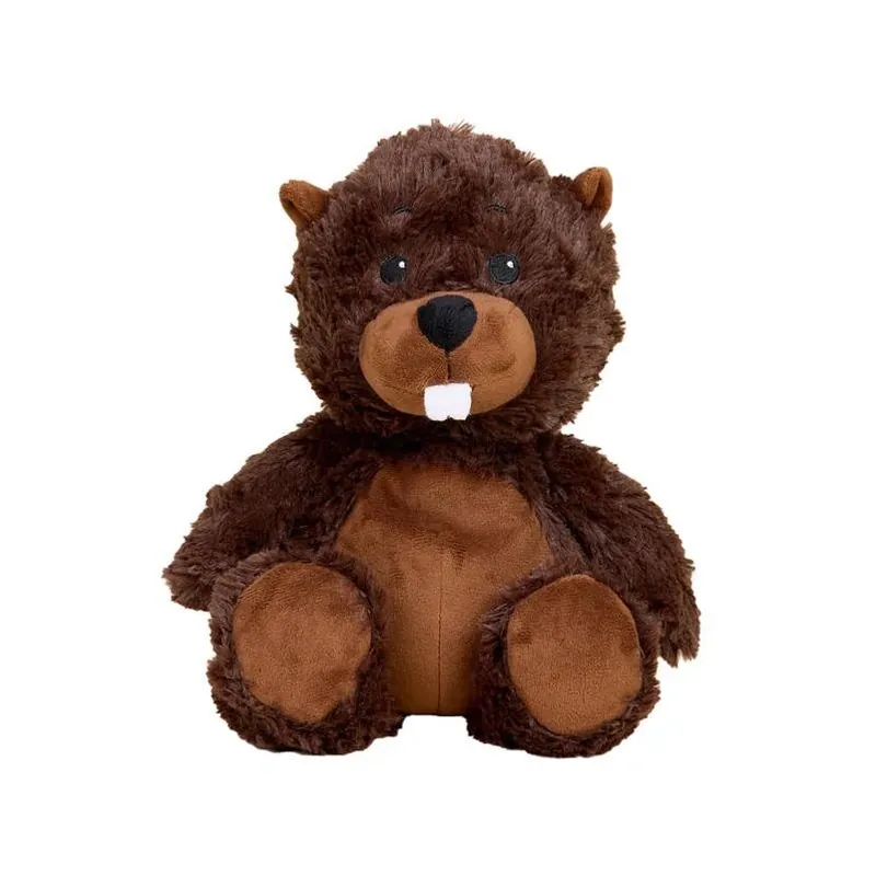 Brown Microwaveable Beaver Plush Toy – Warmies Comfort Companion
