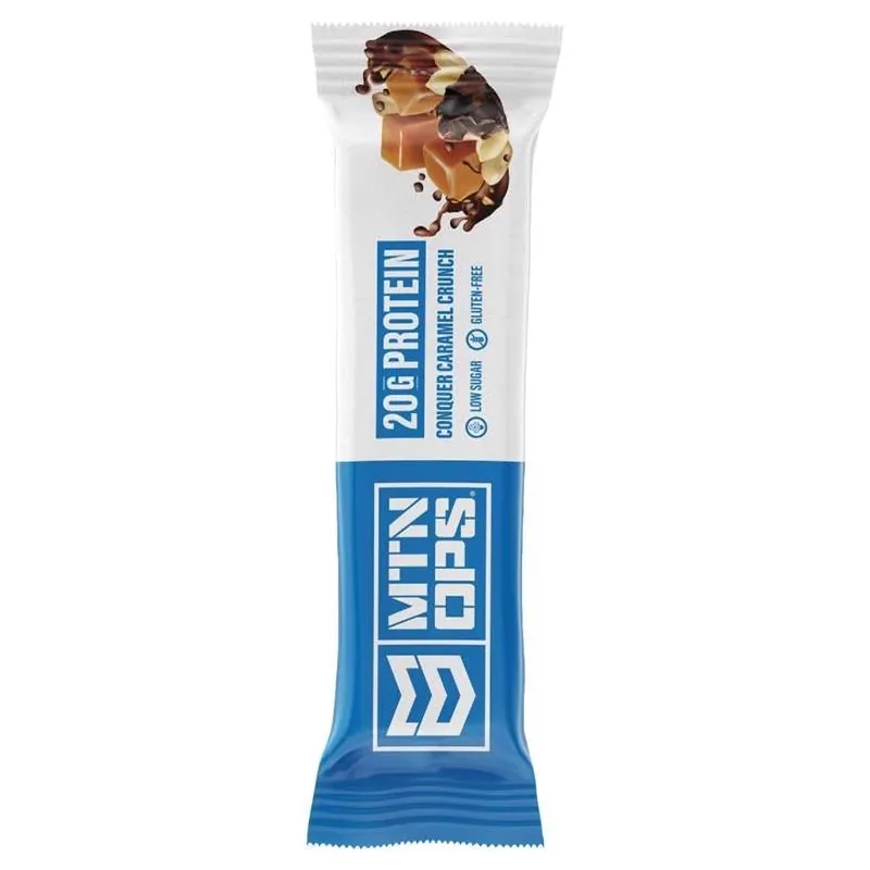 MTN OPS Performance Caramel Crunch Protein Bar – 2 oz Energy Snack