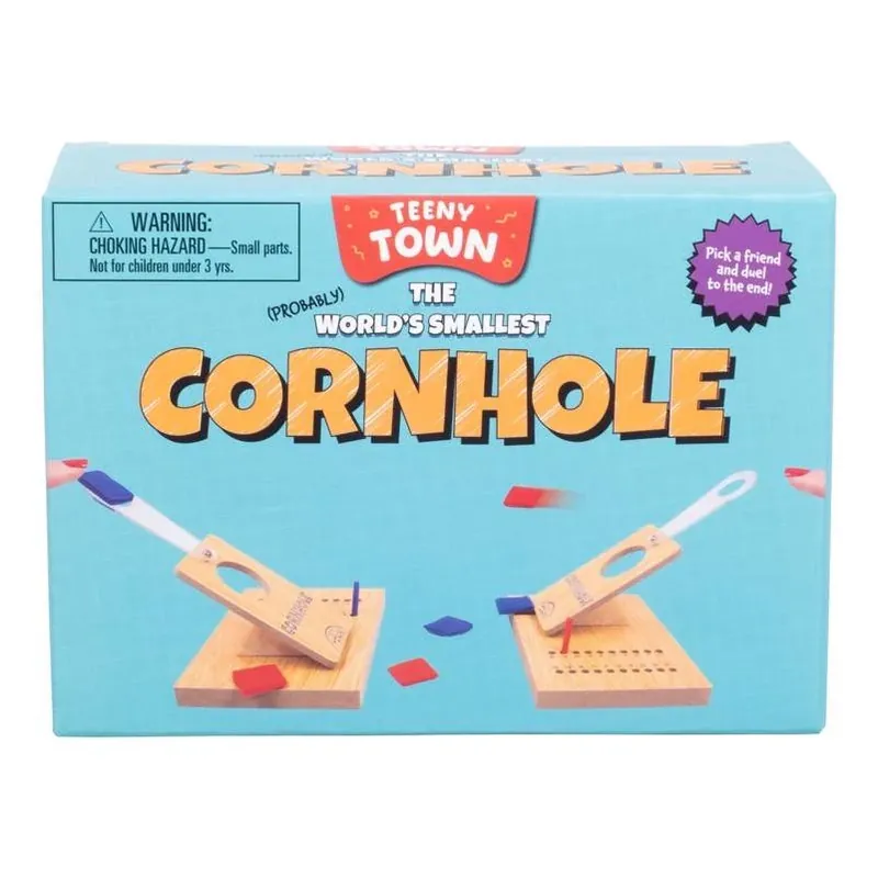 Fizz Teeny Town Multicolor Cornhole Toss Set – Portable Outdoor Game For Kids & Families