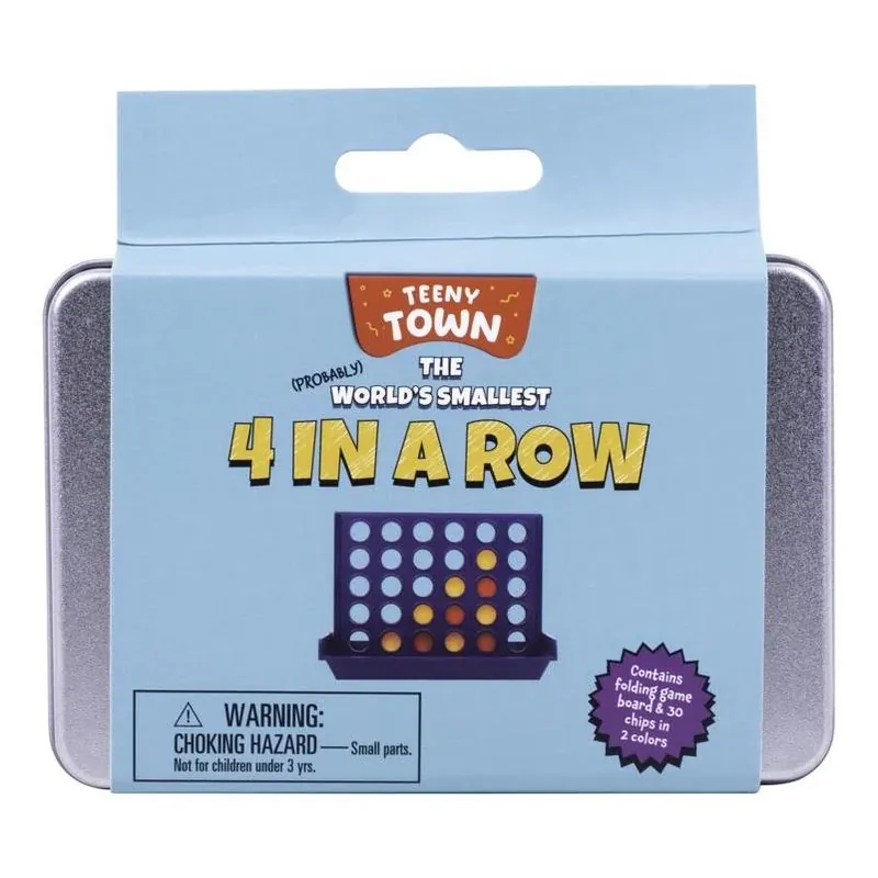 Fizz Teeny Town Multicolor 4‑in‑a‑Row Connect‑Four Game – Fun Learning Toy For Ages 3+