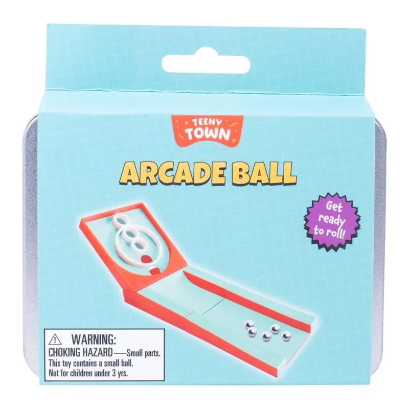 Fizz Teeny Town Multicolor Arcade Ball Toss Toy – Skill Game For Kids 3+