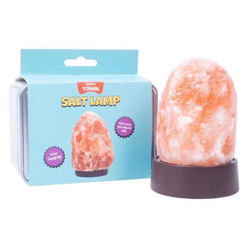 Multicolored Teeny Town Fizz Salt Lamp – Vibrant Natural Light For Kids & Adults