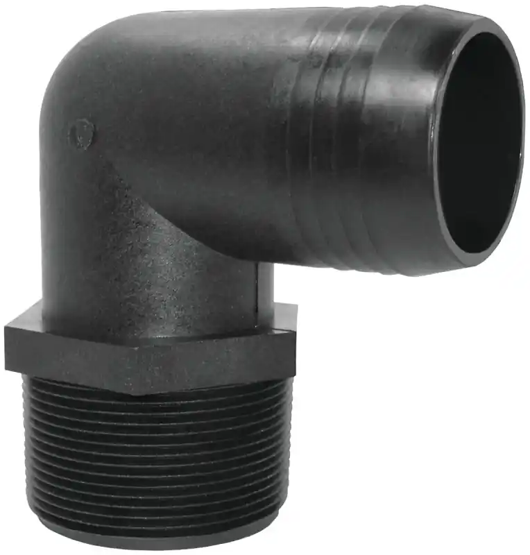 Green Leaf Polypropylene 3/4 In. D X 3/4 In. D Hose Elbow 1 Pk