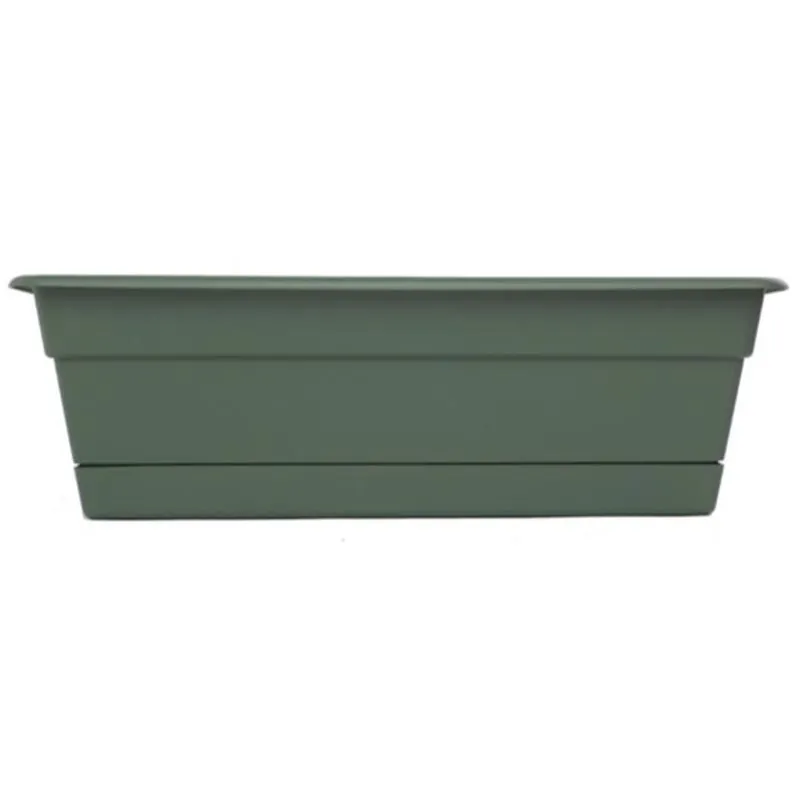 Bloem Dura Cotta Plastic Window Box – 5.75" H X 18" W X 7.5" D – Basil