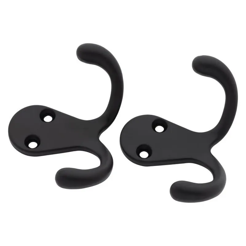 National Hardware 35‑lb Matte Cloth Hook – Dual‑Hook Surface Mount