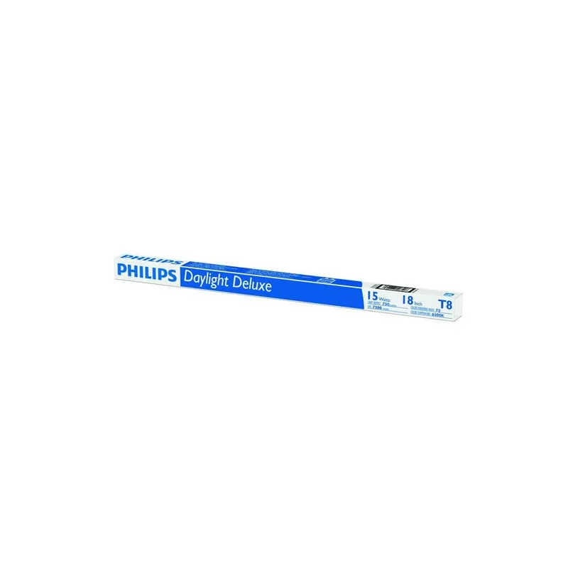 Philips 15W T8 18‑inch Daylight Fluorescent Tube – 6500K, 1,175 lm