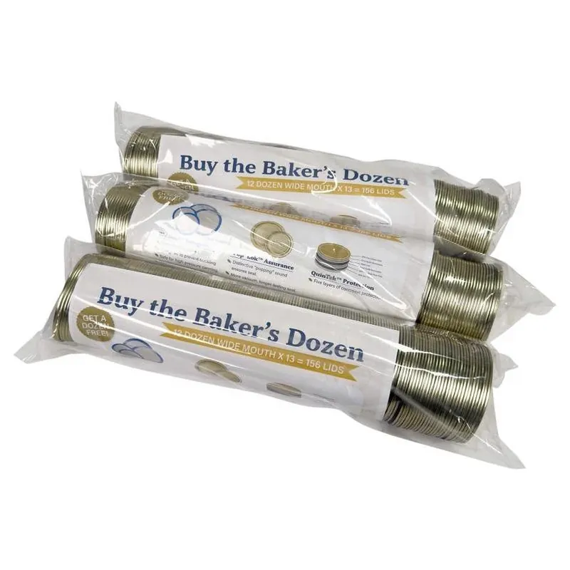 Superb 156‑Piece Wide‑Mouth Canning Lid Set – Food‑Grade Caps